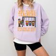 Why Science Teachers Not Given Playground Duty Men Women Comfort Colors Sweatshirt Orchid