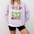 Wild About 1st Grade Teacher Student First Grade Zoo Safari Comfort Colors Sweatshirt Orchid Wild About 1st Grade Teacher Student First Grade Zoo Safari Comfort Colors Sweatshirt Orchid