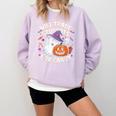 Will Trade Students For Candy Halloween Teacher Comfort Colors Sweatshirt Orchid