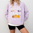 Will Trade Students For Candy Teacher Cute Halloween Comfort Colors Sweatshirt Orchid Will Trade Students For Candy Teacher Cute Halloween Comfort Colors Sweatshirt Orchid