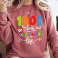 100 Days Of Living That 2nd Grade Life Boy Girl Teacher Comfort Colors Sweatshirt Crimson 100 Days Of Living That 2nd Grade Life Boy Girl Teacher Comfort Colors Sweatshirt Crimson