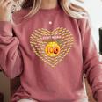 100 Days Of School Bee Hive Tree Hearts Teachers Student Kid Comfort Colors Sweatshirt Crimson
