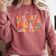 100 Days Of School Music Teacher Comfort Colors Sweatshirt Crimson