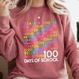 100th Day Of School Teacher Kids 100 Days Math Numbers Comfort Colors Sweatshirt Crimson 100th Day Of School Teacher Kids 100 Days Math Numbers Comfort Colors Sweatshirt Crimson