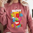 100th Day Of School Teachers Kids Child Happy 100 Days Comfort Colors Sweatshirt Crimson 100th Day Of School Teachers Kids Child Happy 100 Days Comfort Colors Sweatshirt Crimson