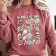 12 Days Of Art Teacher Christmas Artists Painter Educational Comfort Colors Sweatshirt Crimson