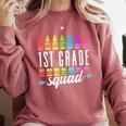 1st Grade Squad Back To School First Grade Teacher Boy Girl Comfort Colors Sweatshirt Crimson 1st Grade Squad Back To School First Grade Teacher Boy Girl Comfort Colors Sweatshirt Crimson