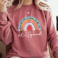 4K Squad Crew Team Teacher Kindergarten Kinder Elementary Comfort Colors Sweatshirt Crimson
