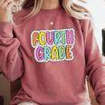 4th Grade Back To School Dalmatian Dots Teacher Student Comfort Colors Sweatshirt Crimson 4th Grade Back To School Dalmatian Dots Teacher Student Comfort Colors Sweatshirt Crimson