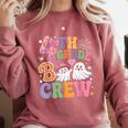 4th Grade Boo Crew Fourth Grade Teacher Kids Happy Halloween Comfort Colors Sweatshirt Crimson
