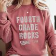 4th GRADE Rocks Teacher Rockstars I Teach Ready To Rock Comfort Colors Sweatshirt Crimson 4th GRADE Rocks Teacher Rockstars I Teach Ready To Rock Comfort Colors Sweatshirt Crimson