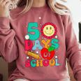 50 Days Of School Teacher Happy 50th Day Of School Kids Comfort Colors Sweatshirt Crimson 50 Days Of School Teacher Happy 50th Day Of School Kids Comfort Colors Sweatshirt Crimson