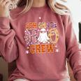 5th Grade Boo Crew Halloween Teachers Students Comfort Colors Sweatshirt Crimson