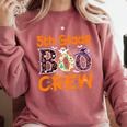 5th Grade Boo Crew Teacher Fifth Grade Halloween Comfort Colors Sweatshirt Crimson