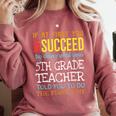 5th Grade Teacher Appreciation Comfort Colors Sweatshirt Crimson