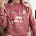 60 Year Old Math Teacher Square Root Of 3600 60th Birthday Comfort Colors Sweatshirt Crimson