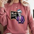 67 Math Teacher Meme Brainrot Six Seven Halloween Equation Comfort Colors Sweatshirt Crimson