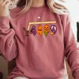 67 Meme Math Teacher 6 7 Halloween Square Root 4489 Comfort Colors Sweatshirt Crimson