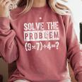 67 Meme PEMDAS Elementary Math Teacher Brain Rot Joke Comfort Colors Sweatshirt Crimson