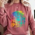 67 Meme PEMDAS Elementary Math Teacher Six Seven Comfort Colors Sweatshirt Crimson