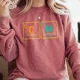 67 Meme Six Seven Teacher Science Periodic Table Comfort Colors Sweatshirt Crimson