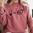 67 Music Meme Slang Musician Kids Music Teacher Comfort Colors Sweatshirt Crimson 67 Music Meme Slang Musician Kids Music Teacher Comfort Colors Sweatshirt Crimson