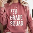 7th Grade Squad Back To School Student Teacher Comfort Colors Sweatshirt Crimson 7th Grade Squad Back To School Student Teacher Comfort Colors Sweatshirt Crimson