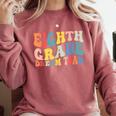 8th Grade Dream Team Teachers Boys Kids Retro Back To School Comfort Colors Sweatshirt Crimson