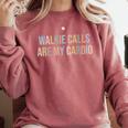 ABA SPED Teacher Coping Skills Walkie Calls Are My Cardio Comfort Colors Sweatshirt Crimson ABA SPED Teacher Coping Skills Walkie Calls Are My Cardio Comfort Colors Sweatshirt Crimson