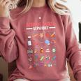 ABC School Nurse Alphabet Student Teacher Health Worker Comfort Colors Sweatshirt Crimson ABC School Nurse Alphabet Student Teacher Health Worker Comfort Colors Sweatshirt Crimson