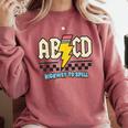 ABCD Highway To Spell Pencil Teacher & Student Font Me Comfort Colors Sweatshirt Crimson ABCD Highway To Spell Pencil Teacher & Student Font Me Comfort Colors Sweatshirt Crimson