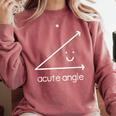 Acute Angle Cute Math Teacher Comfort Colors Sweatshirt Crimson Acute Angle Cute Math Teacher Comfort Colors Sweatshirt Crimson