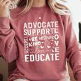 Advocate Support Accept Educate Special Education Teacher Comfort Colors Sweatshirt Crimson Advocate Support Accept Educate Special Education Teacher Comfort Colors Sweatshirt Crimson