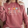 AG Teacher Future Farmer Agriculture Teacher Comfort Colors Sweatshirt Crimson AG Teacher Future Farmer Agriculture Teacher Comfort Colors Sweatshirt Crimson