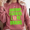 Anatomy Teachers Love Brains Halloween Teacher Costume Shirt Comfort Colors Sweatshirt Crimson Anatomy Teachers Love Brains Halloween Teacher Costume Shirt Comfort Colors Sweatshirt Crimson