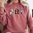 Art Artist Painting Teacher T Shirt Mona Lisa Great Wave For Men Women Comfort Colors Sweatshirt Crimson Art Artist Painting Teacher T Shirt Mona Lisa Great Wave For Men Women Comfort Colors Sweatshirt Crimson
