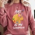 Art Is My Superpower Drawing Art Teacher Artists Comfort Colors Sweatshirt Crimson Art Is My Superpower Drawing Art Teacher Artists Comfort Colors Sweatshirt Crimson