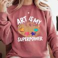 Art Is My Superpower Art Teacher Artist Painter Painting Comfort Colors Sweatshirt Crimson Art Is My Superpower Art Teacher Artist Painter Painting Comfort Colors Sweatshirt Crimson
