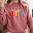 Art Teacher Artists Comfort Colors Sweatshirt Crimson Art Teacher Artists Comfort Colors Sweatshirt Crimson