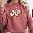 Art Teacher Back To School Comfort Colors Sweatshirt Crimson Art Teacher Back To School Comfort Colors Sweatshirt Crimson