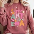 In My Art Teacher Era Teaching Future Artist Back To School Comfort Colors Sweatshirt Crimson