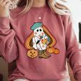 Art Teacher Painting Brushes Retro Pumpkin Ghost Artist Comfort Colors Sweatshirt Crimson Art Teacher Painting Brushes Retro Pumpkin Ghost Artist Comfort Colors Sweatshirt Crimson