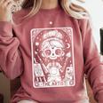 Artist Tarot Card Skeleton Painter Art Teacher Witchy Comfort Colors Sweatshirt Crimson Artist Tarot Card Skeleton Painter Art Teacher Witchy Comfort Colors Sweatshirt Crimson
