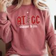 ATGC Teacher Student Biology Comfort Colors Sweatshirt Crimson