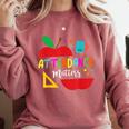 Attendance Matters Teacher Apple For Back To School Comfort Colors Sweatshirt Crimson Attendance Matters Teacher Apple For Back To School Comfort Colors Sweatshirt Crimson