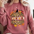 Autumn Fall SPED ED Teacher Thankful Grateful Pumpkin Retro Comfort Colors Sweatshirt Crimson