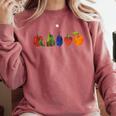 Back To School Cute Hungry Lover Fruits Teacher Comfort Colors Sweatshirt Crimson Back To School Cute Hungry Lover Fruits Teacher Comfort Colors Sweatshirt Crimson