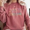 Back To School Progress Over Perfection Motivational Teacher Comfort Colors Sweatshirt Crimson Back To School Progress Over Perfection Motivational Teacher Comfort Colors Sweatshirt Crimson