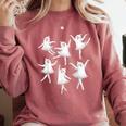 Ballet Ghost Dancer Spooky Dance Teacher Halloween Costume Comfort Colors Sweatshirt Crimson Ballet Ghost Dancer Spooky Dance Teacher Halloween Costume Comfort Colors Sweatshirt Crimson