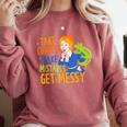 Beauty Teacher Take Chances Make Mistakes Get Messy Comfort Colors Sweatshirt Crimson